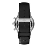 Emporio Armani Gianni Chronograph Black Dial Black Leather Strap Watch For Men - AR0397 Buy Now By Emporio Armani