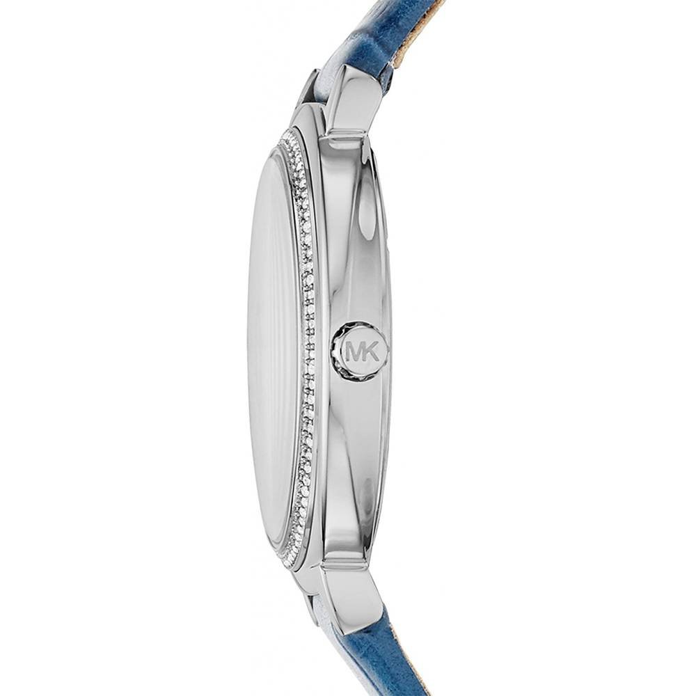 Michael Kors Cinthia Mother of Pearl Dial Blue Leather Strap Watch for Women - MK2661 Buy Now By Michael Kors