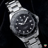 Tag Heuer Aquaracer Quartz Black Dial Silver Steel Strap Watch for Women - WAY131M.BA0748 Buy Now By Tag Heuer