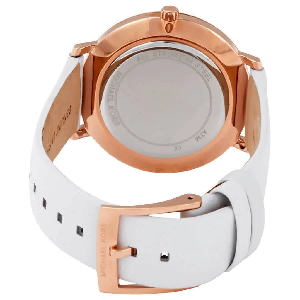 Michael Kors Pyper Quartz White Dial White Leather Strap Watch For Women - MK2800 Buy Now By Michael Kors