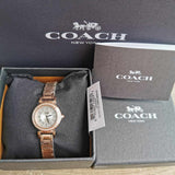 Coach Madison Crystals White Dial Rose Gold Steel Strap Watch For Women - 14502405 Buy Now By Coach