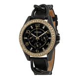 Fossil Riley Black Dial Black Leather Strap Watch for Women - ES3696 Buy Now By Fossil