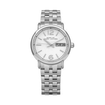 Marc Jacobs Fergus White Dial Silver Steel Strap Watch for Women - MBM8646 Buy Now By Marc Jacobs