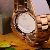 Guess Chaser Chronograph Black Dial Rose Gold Steel Strap Watch for Men - W0170G3 Buy Now By Guess