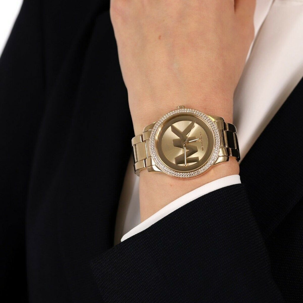 Michael Kors Tibby Three Hand Gold Dial Gold Steel Strap Watch For Women - MK6879 Buy Now By Michael Kors