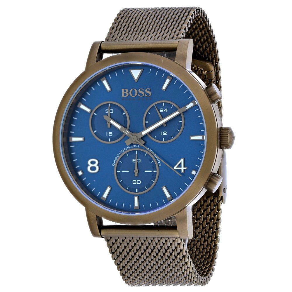 Hugo Boss Spirit Blue Dial Grey Mesh Bracelet Watch for Men - 1513693 Buy Now By Hugo Boss