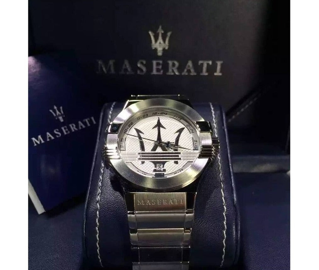 Maserati Potenza Silver Dial Silver Steel Strap Watch For Men - R8853108002 Buy Now By Maserati