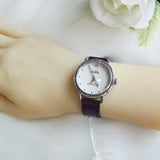 Coach Delancey White Dial Purple Leather Strap Watch for Women - 14502886 Buy Now By Coach