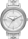 Michael Kors Cinthia White Mother of Pearl Dial Silver Steel Strap Watch for Women for Women - MK3641 Buy Now By Michael Kors
