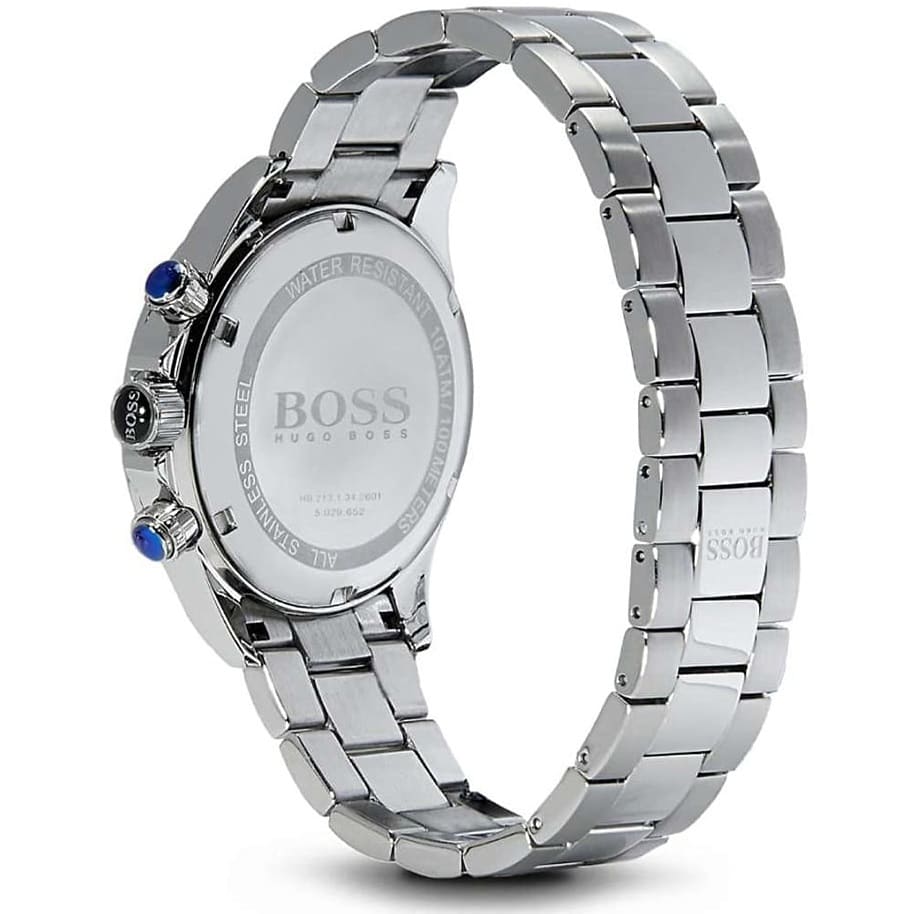 Hugo Boss Ikon Chronograph White Dial Silver Steel Strap Watch for Men - 1512962 Buy Now By Hugo Boss