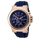 Michael Kors Dylan Blue Dial Blue Rubber Strap Watch for Men - MK8295 Buy Now By Michael Kors