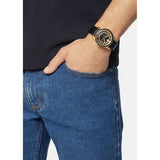 Versace Code Quartz Black Dial Black Leather Strap Watch For Men - VEPO00320 Buy Now By Versace