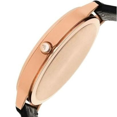 Emporio Armani Kappa Quartz Black Dial Black Leather Strap Watch For Women - AR11064 Buy Now By Emporio Armani