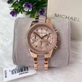 Michael Kors Ritz Chronograph Rose Gold Dial Two Tone Steel Strap Watch for Women - MK6307 Buy Now By Michael Kors