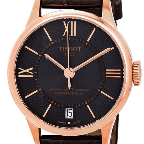 Tissot Chemin Des Tourelles Powermatic 80 Lady Brown Dial Brown Leather Strap Watch For Women - T099.207.36.448.00 Buy Now By Tissot