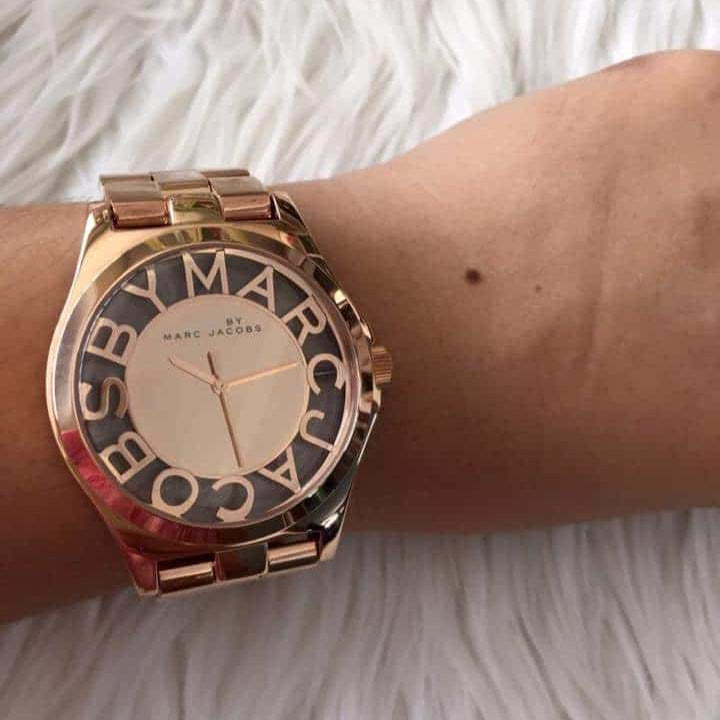 Marc Jacobs Henry Rose Gold Dial Rose Gold Steel Strap Watch for Women - MBM3207 Buy Now By Marc Jacobs