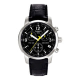 Tissot T Race PRC 200 Chronograph Quartz Black Dial Black Leather Strap Watch for Men - T17.1.526.52 Buy Now By Tissot