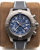Breitling Super Avenger Chronograph 48 Night Mission Blue Dial Blue Leather Strap Watch for Men - V13375101C1X2 Buy Now By Breitling