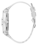Guess Phoenix J Balvin White Dial Transparent Silicone Strap Watch For Men - V1051M1 Buy Now By Guess