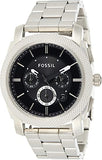 Fossil Machine Chronograph Black Dial Silver Steel Strap Watch for Men - FS4776 Buy Now By Fossil