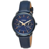 Fossil Tailor Blue Dial Blue Leather Strap Watch for Women - ES4092 Buy Now By Fossil