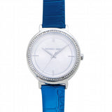 Michael Kors Cinthia Mother of Pearl Dial Blue Leather Strap Watch for Women - MK2661 Buy Now By Michael Kors
