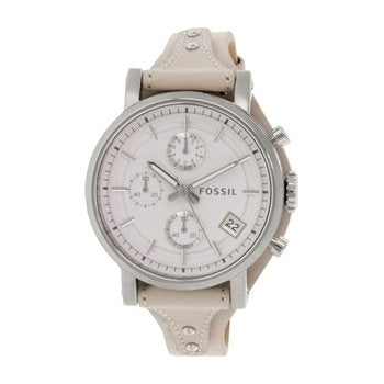 Fossil Boyfriend White Dial Beige Leather Strap Watch for Women - ES3811 Buy Now By Fossil
