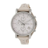 Fossil Boyfriend White Dial Beige Leather Strap Watch for Women - ES3811 Buy Now By Fossil