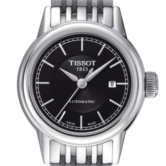Tissot Classic Carson Powermatic 80 Black Dial Silver Steel Strap Watch For Men - T085.407.11.051.00 Buy Now By Tissot