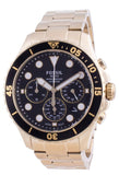 Fossil FB-03 Chronograph Black Dial Gold Steel Strap Watch for Men - FS5727 Buy Now By Fossil