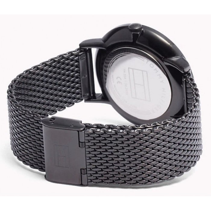 Tommy Hilfiger Brooklyn Black Dial Black Mesh Bracelet Watch for Men - 1791507 Buy Now By Tommy Hilfiger