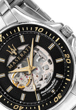 Maserati SFIDA Automatic Black Dial Silver Steel Strap Watch For Men - R8823140002 Buy Now By Maserati