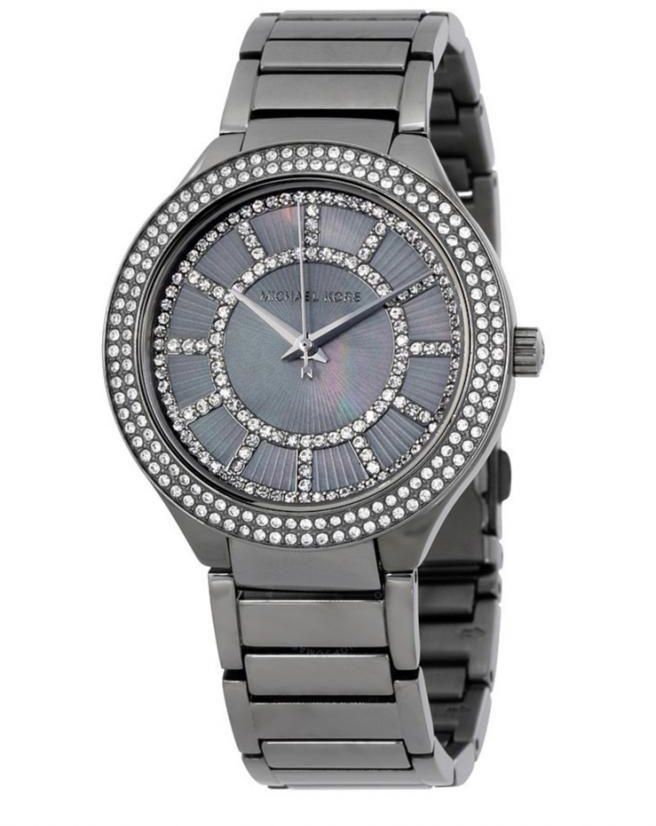 Michael Kors Kerry Gunmetal Dial Steel Strap Watch for Women - MK3410 Buy Now By Michael Kors