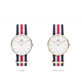 Daniel Wellington Classic Canterbury White Dial Two Tone NATO Strap Watch For Women - DW00100030 Buy Now By Daniel Wellington