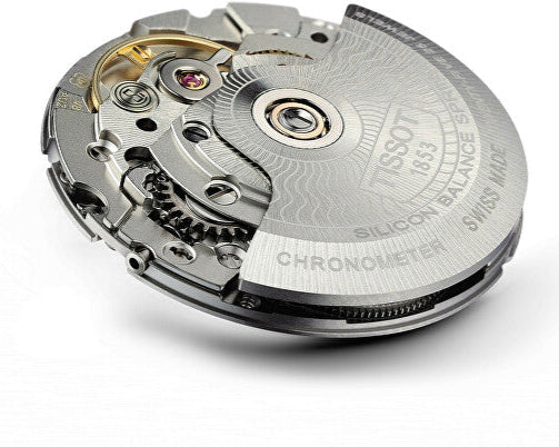 Tissot T-Classic Powermatic 80 Mother of Pearl Silver Dial White Leather Strap Watch For Women - T108.208.26.117.00 Buy Now By Tissot