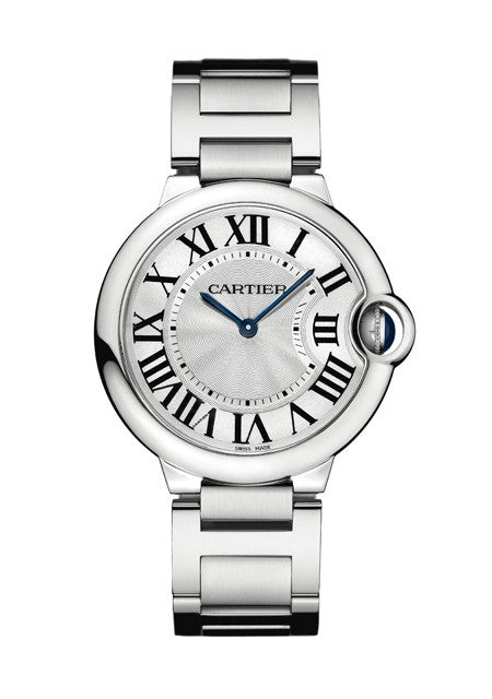 Cartier Ballon Bleu De Cartier Silver Dial Silver Steel Strap Watch for Women - W69011Z4 Buy Now By Cartier