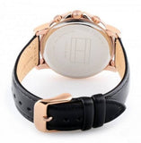 Tommy Hilfiger Claudia White Dial Black Leather Strap Watch for Women - 1781817 Buy Now By Tommy Hilfiger