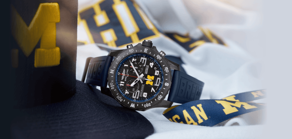 Breitling Endurance Pro University Black Dial Blue Rubber Strap Watch for Men - X823101C1B1S1 Buy Now By Breitling