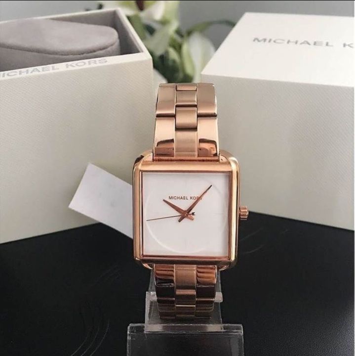 Michael Kors Lake Quartz White Dial Rose Gold Steel Strap Watch For Women - MK3645 Buy Now By Michael Kors