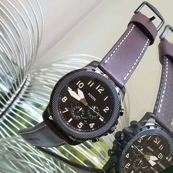 Fossil Bowman Chronograph Brown Dial Brown Leather Strap Watch for Men - FS5601 Buy Now By Fossil