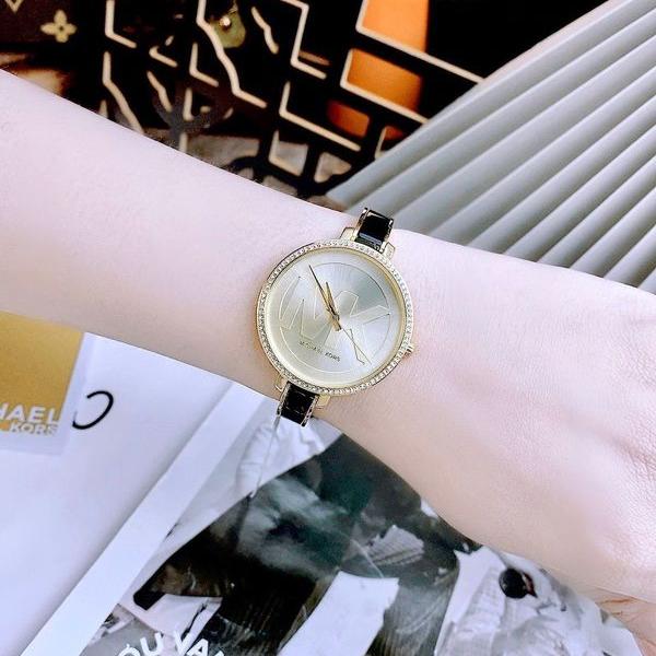 Michael Kors Jaryn Quartz Gold Dial Black Steel Strap Watch For Women - MK4544 Buy Now By Michael Kors