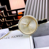 Michael Kors Jaryn Quartz Gold Dial Black Steel Strap Watch For Women - MK4544 Buy Now By Michael Kors