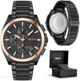 Hugo Boss Grandmaster Black Dial Black Steel Strap Watch for Men - 1513885 Buy Now By Hugo Boss