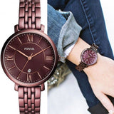 Fossil Jacqueline Brown Dial Brown Steel Strap Watch for Women - ES4100 Buy Now By Fossil