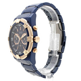 Guess Jolt Analog Blue Dial Blue Steel Strap Watch for Men - W0377G4 Buy Now By Guess