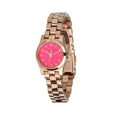 Marc Jacobs Henry Dinky Pink Dial Rose Gold Steel Strap Watch for Women - MBM3203 Buy Now By Marc Jacobs