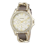Fossil Riley White Dial Beige Leather Strap Watch for Women - ES3465 Buy Now By Fossil