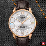 Tissot Chemin Des Tourelles Powermatic 80 Silver Dial Brown Leather Strap Watch For Men - T099.407.36.038.00 Buy Now By Tissot
