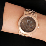 Burberry The City Grey Dial Rose Gold Steel Strap Watch for Men - BU9353 Buy Now By Burberry