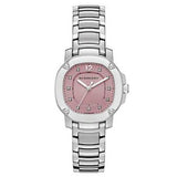 Burberry The Britain Diamonds Pink Dial Silver Steel Strap Watch for Women - BBY1805 Buy Now By Burberry